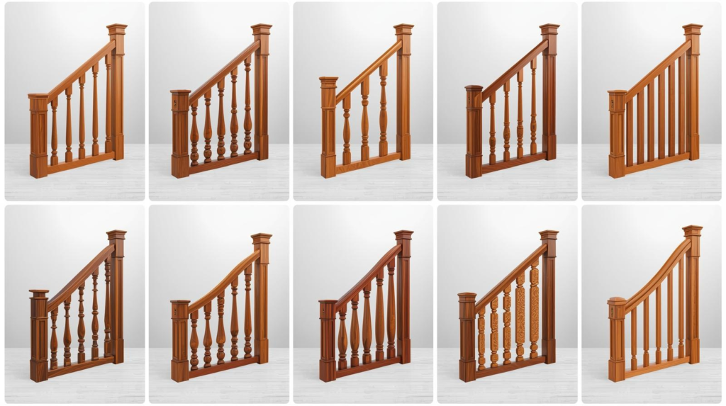 9 Model Railing Tangga Kayu Meranti Elegan, Aman, Anti-Mainstream!